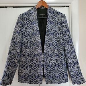 Blue-Black Patterned Banana Republic Blazer